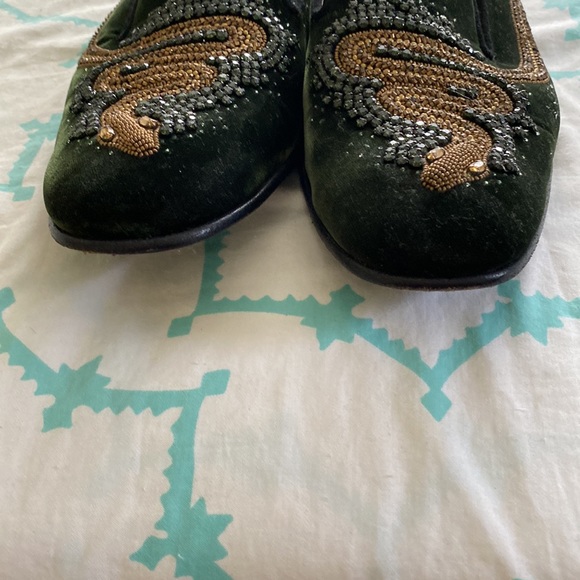 Donald & Lisa Pliner signature velvet snake beaded loafer size 11 - Picture 5 of 13